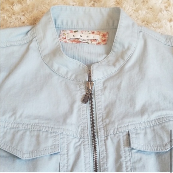 Cabi dobby stripe blue Jacket - Picture 3 of 8
